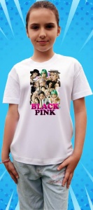Tricou copii cu formatia BLACKPINK 9 , din bumbac 100% - Img 7