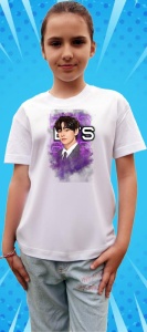 Tricou copii cu formatia BTS SUGA , din bumbac 100% - Img 7