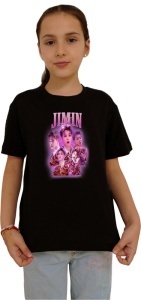 Tricou copii cu formatia JIMIN , din bumbac 100%