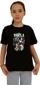 Tricou copii cu formatia MINA TWICE , din bumbac 100% - Img 2