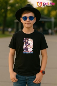 Tricou copii cu formatia NANCY X JOOE MAMOLAND , din bumbac 100% - Img 5