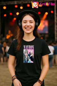 Tricou copii cu formatia NAYEON , din bumbac 100% - Img 5