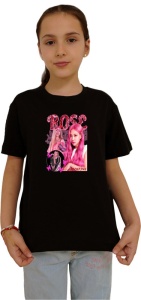 Tricou copii cu formatia ROSE BLOACK PINK , din bumbac 100% - Img 2