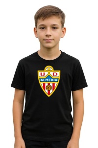 Tricou copii cu logo stema UD Almeria Spania, din bumbac 100% - Img 2
