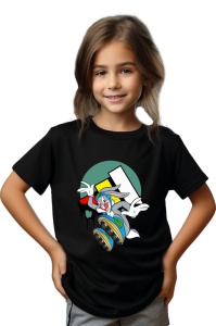 Tricou copii din bumbac 100% Cool Bugs Bunny, cu imprimeu pentru copii, îmbrăcăminte confortabilă, modă copii, cadou ideal - Img 2