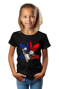 Tricou copii din bumbac 100% Kung-Fu Panda, cu imprimeu pentru copii, îmbrăcăminte confortabilă, modă copii, cadou ideal - Img 2