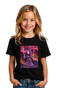 Tricou Copii din bumbac 100%, personalizat cu personajul Asajj Ventress