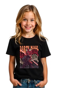 Tricou Copii din bumbac 100%, personalizat cu personajul Darth Maul - Img 2