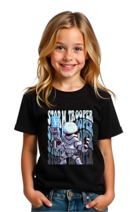 Tricou Copii din bumbac 100%, personalizat cu personajul Storm Trooper - Img 2