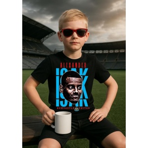Tricou Copii din bumbac cu fotbalistul Alexis Mac Allister-Liverpool FC - Img 3