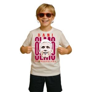 Tricou Copii din bumbac cu fotbalistul Daniel Olmo Carvajal-RB Leipzig - Img 3