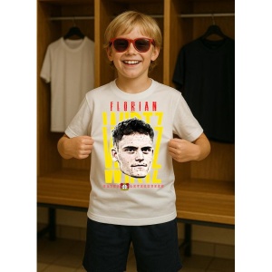 Tricou Copii din bumbac cu fotbalistul Florian Richard Wirtz-Bayer Leverkusen - Img 7