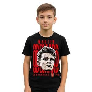 Tricou Copii din bumbac cu fotbalistul Martin Odegaard-Arsenal FC - Img 2