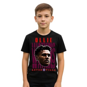Tricou Copii din bumbac cu fotbalistul Oliver George Arthur Watkins-Aston Villa - Img 2