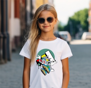 Tricou copii din bumbac personalizat haios cu Bugs Bunny din desene Looney Tunes - Cadou - Img 2