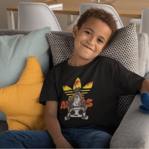 Tricou copii din bumbac personalizat haios Grafitti Street - Cadou - Img 3