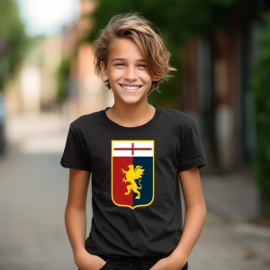 Tricou copii Genoa FC din bumbac 100% - Img 5