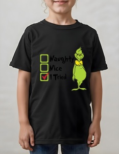 Tricou copii - GRINCH JUST TRYING