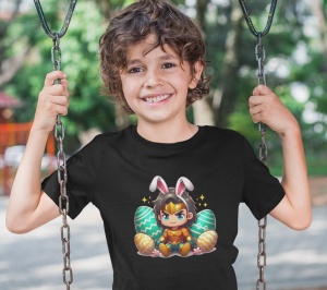Tricou copii personalizat - Easter Aquaman - din bumbac, personalizat - Cadou - Img 2