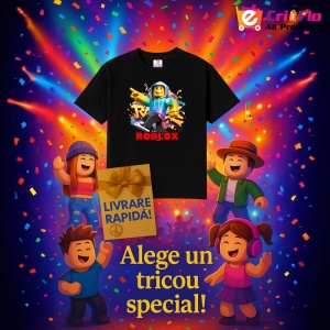 Tricou Copii Roblox Afacerist Acrobat din bumbac 100% - Img 7