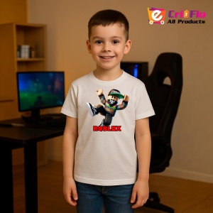 Tricou Copii Roblox Dansatorul Gamer din bumbac 100% - Img 9