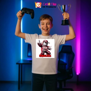 Tricou Copii Roblox Hackerul Secret din bumbac 100% - Img 8