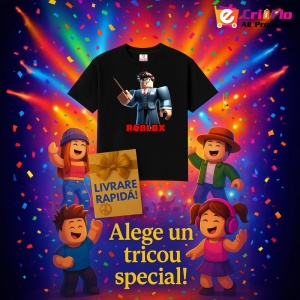 Tricou Copii Roblox Maestrul Legii din bumbac 100% - Img 6
