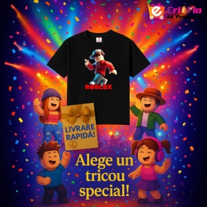 Tricou Copii Roblox Ninja Pizza din bumbac 100% - Img 7