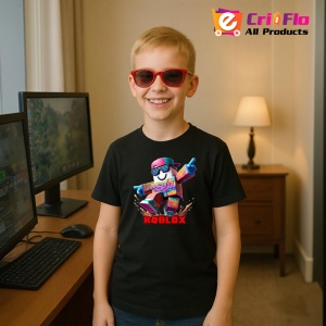 Tricou Copii Roblox Ochelari Cool din bumbac 100%