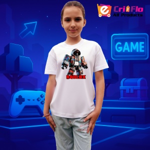 Tricou Copii Roblox Razboinicul Furtunii din bumbac 100% - Img 7