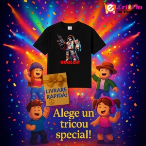 Tricou Copii Roblox Skaterul Bronzat din bumbac 100% - Img 6