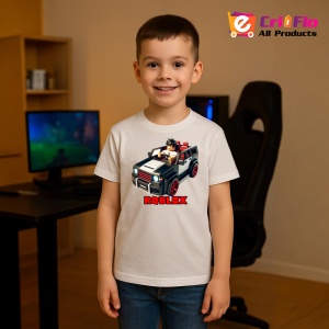 Tricou Copii Roblox Soferul Drift din bumbac 100% - Img 9