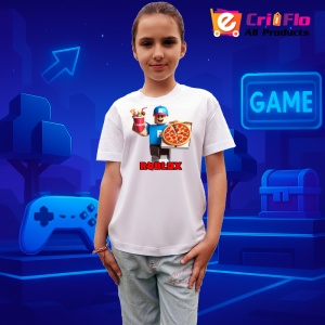 Tricou Copii Roblox Strikerul Retro din bumbac 100% - Img 7