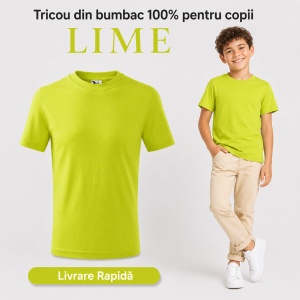 Tricou Copii Simplu din bumbac pentru Băieți 135 - Img 26