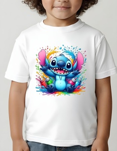 Tricou copii - Stitch the Painter