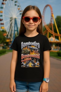 Tricou Copii Tralalelo Tra la la Bombadiro VS Gusini Funny Italian Brainrot Meme Graphic T-Shirt - Img 3