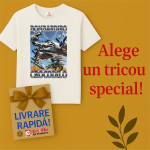 Tricou Copii Tralalelo Tra la la Bombardiro Crocodilo - Italian Brainrot Meme T-Shirt (2) - Img 6