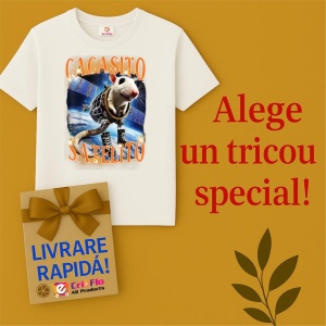 Tricou Copii Tralalelo Tra la la Cacasito Satelito Italian Brainrot Silly Rat Meme T-Shirt - Img 7