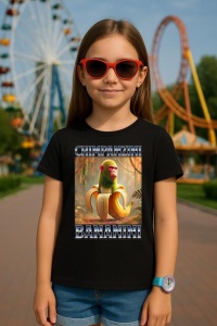 Tricou Copii Tralalelo Tra la la Chimpanzini Bananini - Italian Brainrot Meme T-Shirt - Img 4