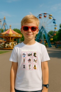 Tricou Copii Tralalelo Tra la la Italian Brainrot Characaters Meme Gen Z Funny Humor T-Shirt - Img 3