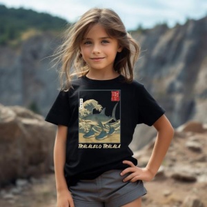 Tricou Copii Tralalelo Tra la la Italian Brainrot Japanese T-Shirt - Img 5