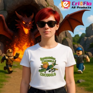 Tricou Crocodilo Trump ** Tralalero Tralala Copii | Dama | Barbat - Img 3