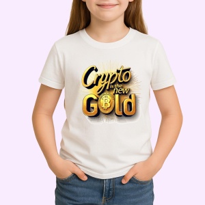 Tricou crypto is the new gold, crypto este noul aur, Copii | Dama | Barbat - Img 3
