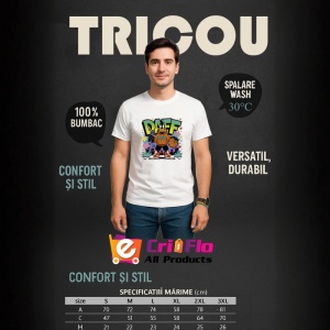 Tricou Daff hanorac portocaliu cu minge in mana Copii | Dama | Barbat Barbat - Img 6