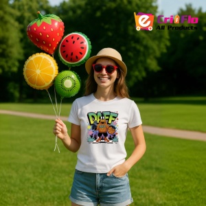 Tricou Daff hanorac portocaliu cu minge in mana Copii | Dama | Barbat Barbat - Img 8