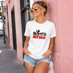 Tricou Daffy Duck Black Bird Urban Rebel Street Design, din bumbac 100% Copii | Dama | Barbat - Img 6