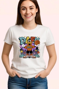 Tricou Daffy street vibes cu pantaloni cargo si fundal exploziv boom Copii | Dama | Barbat Barbat