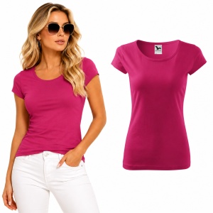 Tricou Damă 100% Bumbac Cambrat – Decolteu Rotund, Mâneci Scurte, 25 Culori | XS-2XL - Img 21