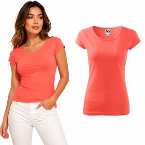 Tricou Damă 100% Bumbac Cambrat – Decolteu Rotund, Mâneci Scurte, 25 Culori | XS-2XL - Img 31