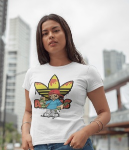 Tricou dama bumbac, personalizat haios pentru femei Super Buddy - Cadou